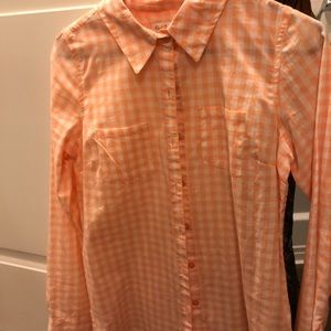 Orange checked shirt